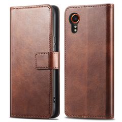imoshion Luxuriöse Klapphülle Samsung Galaxy Xcover 7 - Dunkelbraun