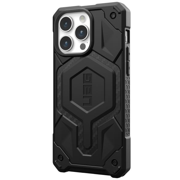 UAG Monarch Pro Backcover für das iPhone 15 Pro Max - Carbon Fiber