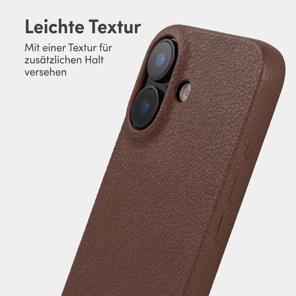 imoshion Texture Backcover Apple iPhone 16 - Dunkelbraun