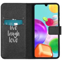 imoshion Design TPU Klapphülle Galaxy A41 - Live Laugh Love