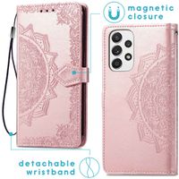 imoshion Mandala Klapphülle für das Samsung Galaxy A53 - Rose Gold