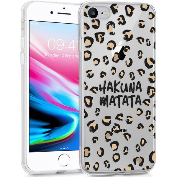 imoshion Design Hülle iPhone SE (2022 / 2020) / 8 / 7 / 6s - Leopard - Braun