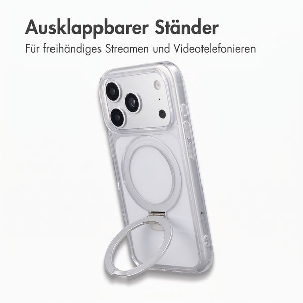 Accezz Ring Stand Backcover mit MagSafe Apple iPhone 18 Pro Max / 17 Pro Max - Transparent