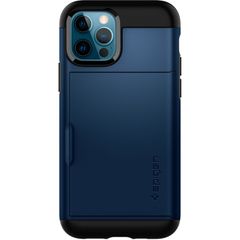 Spigen Slim Armor CS Case für das Apple iPhone 12 (Pro) - Dunkelblau