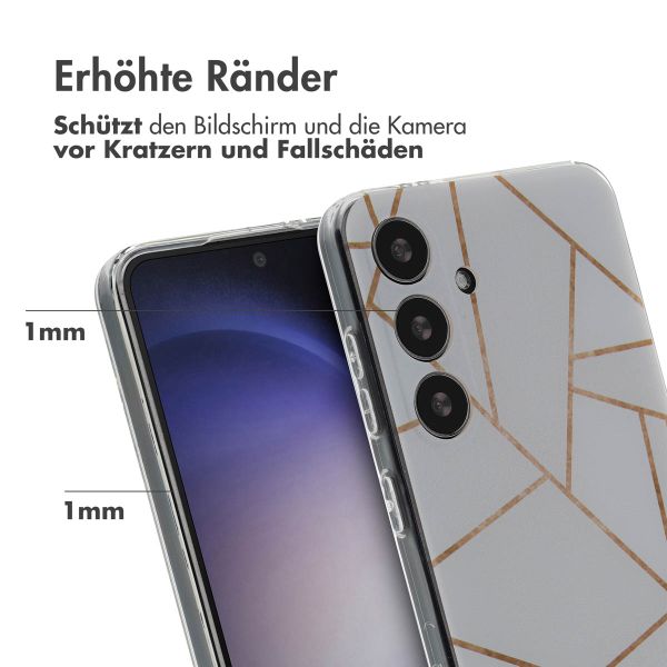 imoshion Design Hülle Samsung Galaxy S24 - White Graphic