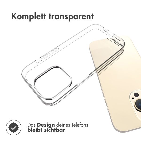 Accezz TPU Clear Backcover für das iPhone 15 Pro - Transparent