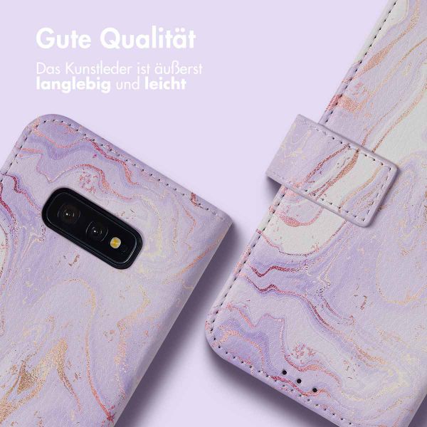 imoshion Design Klapphülle Samsung Galaxy S10e - Purple Marble