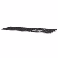 Apple Magic Keyboard mit Numerisches Tastenfeld und Touch ID - Kabellose Tastatur - QWERTY / UK (2024) - Schwarz