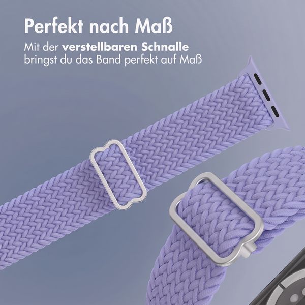 imoshion Gewebtes Nylonarmband für Apple Watch | 38/40/41/42 mm - Lila