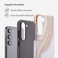 Selencia Vivid Back Cover Samsung Galaxy S23 - Chic Marble Gold