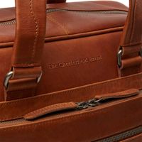 The Chesterfield Brand Singapore Laptoptasche 15-15.6 Zoll - Echtes Leder - Cognac