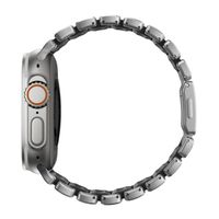 Nomad Stratos Armband für Apple Watch | 44/45/46/49 mm - Black / Natural Titanium