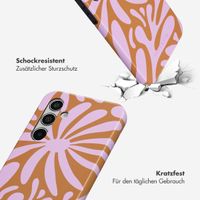 Selencia Vivid Tough Back Cover für das Samsung Galaxy A55 - Modern Bloom Pink