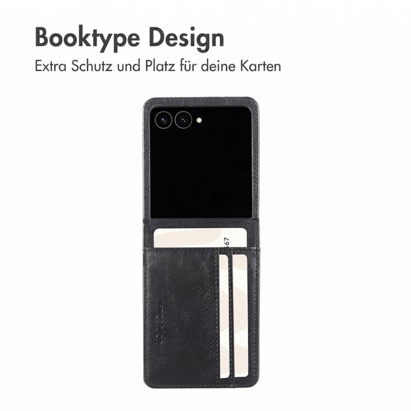 imoshion Luxuriöse Klapphülle Samsung Galaxy Z Flip 8 - Schwarz