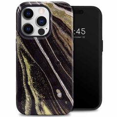 Selencia Vivid Tough Back Cover für das iPhone 14 Pro - Chic Marble