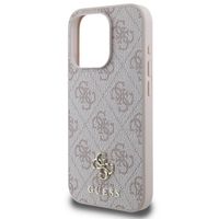 Guess 4G Metal Logo Back Cover MagSafe Apple iPhone 15 Pro Max - Rosa