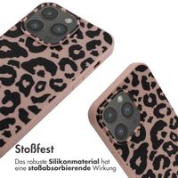 imoshion SilikonHülle design mit Band Apple iPhone 14 Pro Max - Animal Pink