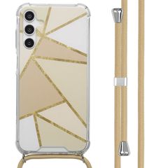 imoshion Design Hülle mit Band Samsung Galaxy A15 (5G) - Beige Graphic