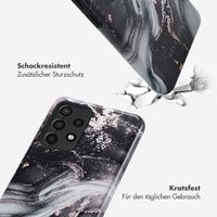 Selencia Vivid Tough Back Cover für das Samsung Galaxy A52(s) (5G/4G) - Chic Marble Black