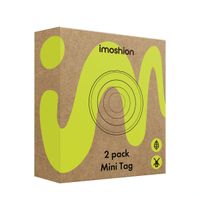 imoshion Mini Tag - Bluetooth-Tracker für iOS - 2 pack - Schwarz