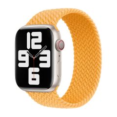 Apple Geflochtenes Solo Loop für das  Apple Watch | 38/40/41/42 mm - Größe 8 - Maize