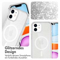 imoshion Sparkle Back Cover mit MagSafe für das Apple iPhone 12 (Pro) - Glitzer Transparent