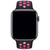 Apple Nike Sport Armband für das  Apple Watch Series 1 t/m 11 / SE / Ultra (44/45/46/49 mm) - Black / Pink Blast