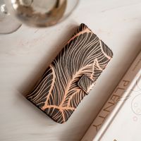 imoshion Design TPU Klapphülle iPhone 12 (Pro) - Golden Leaves