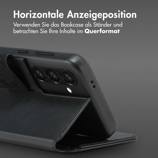 Accezz 2-in-1 Klapphülle aus Leder mit MagSafe Samsung Galaxy S24 - Onyx Black