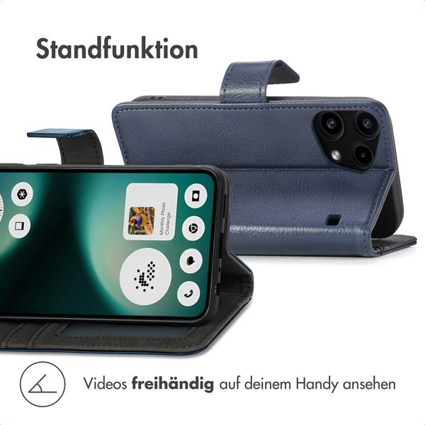 imoshion Luxuriöse Klapphülle Nothing Phone (3a) Lite - Dunkelblau