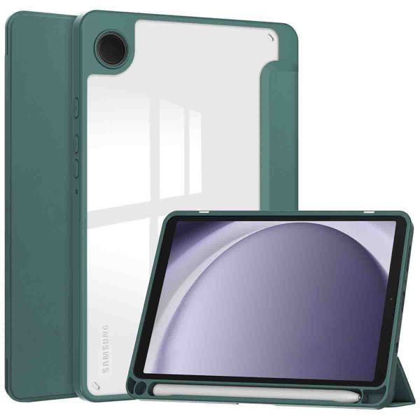 imoshion Trifold Hardcase Klapphülle Samsung Galaxy Tab A9 8.7 Zoll - Grün