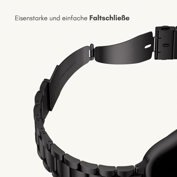 imoshion Edelstahlarmband für Apple Watch | 44/45/46/49 mm - Schwarz