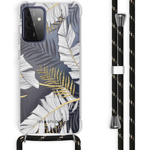 imoshion Design Hülle mit Band für das Samsung Galaxy A72 - Glamour Botanic