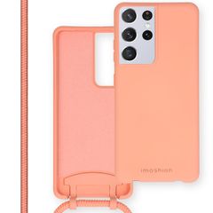 imoshion Color Backcover mit abtrennbarem Band für das Samsung Galaxy S21 Ultra - Peach