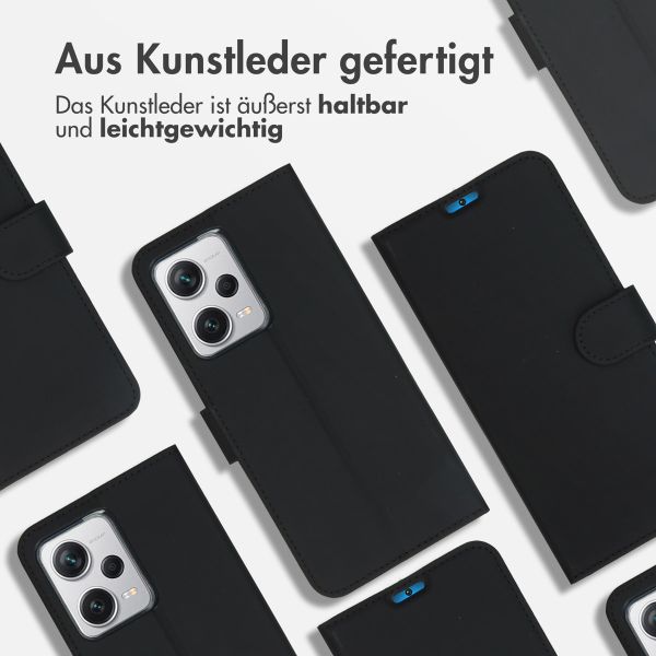 Accezz Wallet TPU Klapphülle Xiaomi Redmi Note 12 Pro Plus - Schwarz