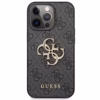 Guess 4G Metal Logo Back Cover Apple iPhone 13 Pro - Grau