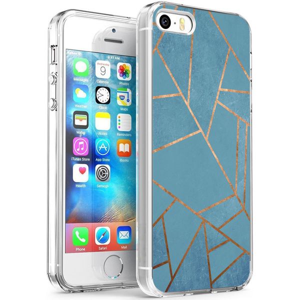 imoshion Design Hülle Apple iPhone SE (2016) / 5 / 5s - Blue Graphic