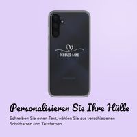 Personalisierte Hülle mit elegantem Herz Samsung Galaxy A52(s) (5G/4G) - Transparent