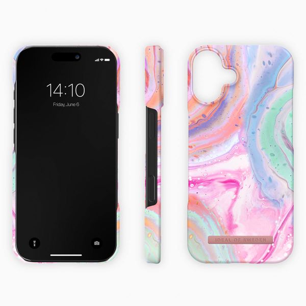 iDeal of Sweden Fashion Back Cover für das iPhone 16 Plus - Pastel Marble