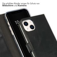Selencia Echtleder Klapphülle Apple iPhone 13 - Schwarz