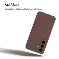 Accezz Liquid Silikoncase mit MagSafe Samsung Galaxy S26 FE - New Tea Brown