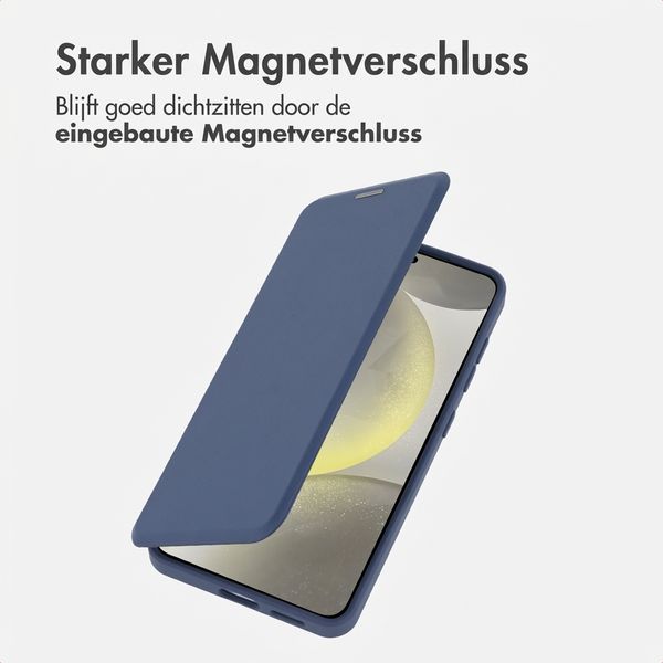 imoshion Transparente Bookcase mit MagSafe Samsung Galaxy S25 / S24 - Blau