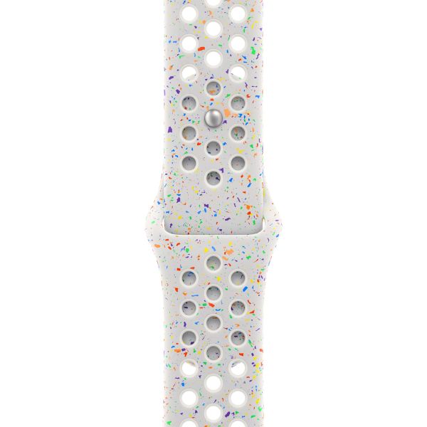 Apple Nike Sport Band für das Apple Watch Series 1 bis 9 / SE (38/40/41 mm) | Series 10 (42 mm) - Größe M/L - Pure Platinum