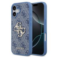 Guess 4G Metal Logo Back Cover Apple iPhone 17 - Blau