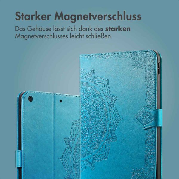 imoshion Mandala Klapphülle Apple iPad 6 (2018) 9.7 Zoll / iPad 5 (2017) 9.7 Zoll / Air 2 (2014)/Air 1 (2013) - Türkis