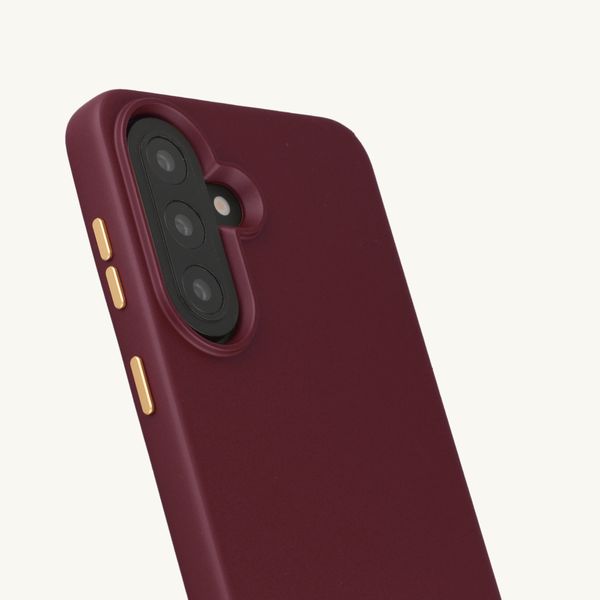 Selencia Rivièra Backcover mit MagSafe mit abnehmbaren Haken Samsung Galaxy A57 (5G) - Bold Burgundy