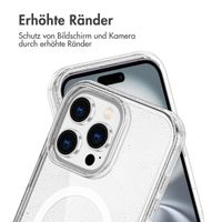imoshion Sparkle Back Cover mit MagSafe für das Apple iPhone 16 Pro - Glitzer Transparent