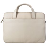 Accezz Leather Laptoptasche 16 Zoll - Beige