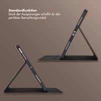 Selencia Riva Klapphülle Apple iPad Air 11 Zoll (2025) M3 / (2024) M2 / Air 5 (2022) / Air 4 (2020) - Mocha Brown