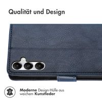 imoshion Luxuriöse Klapphülle Samsung Galaxy S25 Plus - Dunkelblau